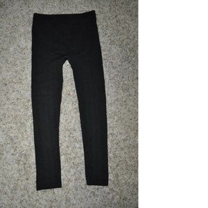 Womens Leggings Black M/L Crop Pants Elastic Waist Stretch Modern Heritage